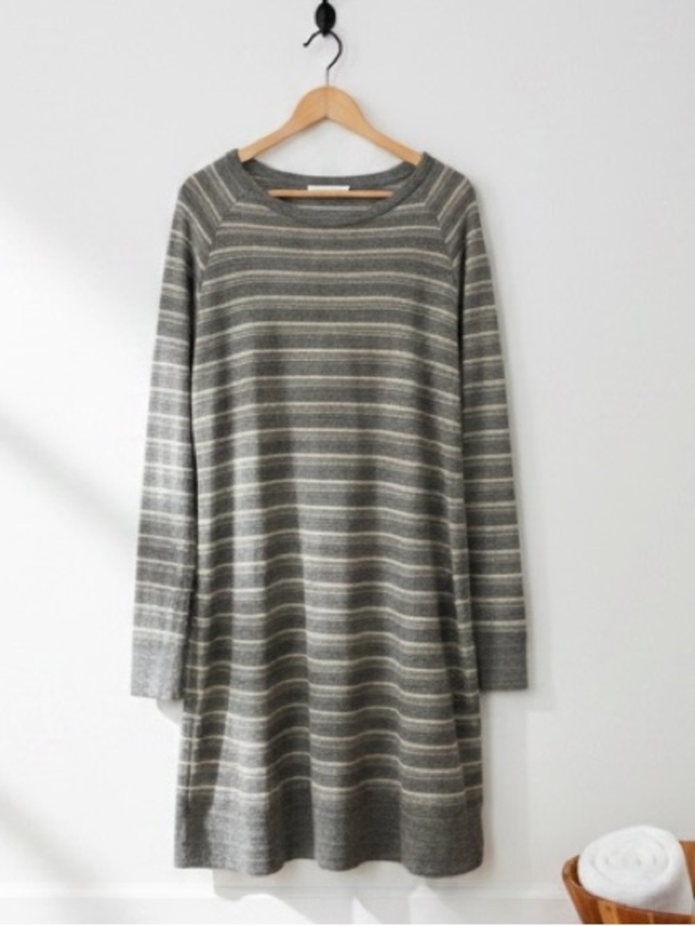 The North Face Striped Raglan Versatile Tunic Dress Gray  Size XL